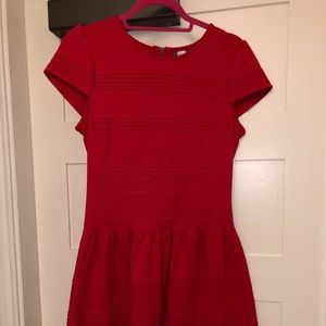 Red Fit and Flare Dress